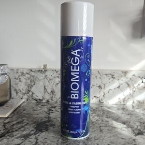 BIOMEGA. Omega Firm & Fabulous Hairspray - Blue